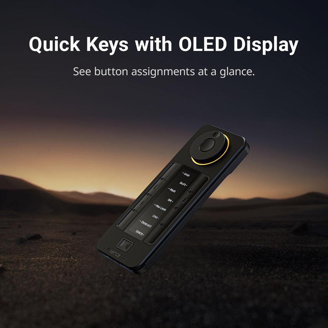 Xencelabs Pen Display 24 Grafiktablett 4K Professionelle 99% Adobe RGB Zeichenmonitor Zeichentablett
