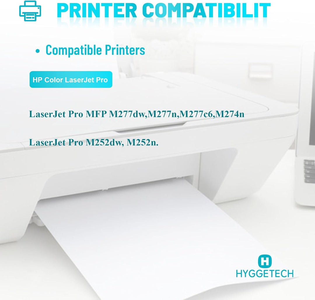 Hyggetech 201X CF400X Kompatible Ersatz Tonerkartuschen für HP 201X CF400X 201A CF400X CF401X CF402X