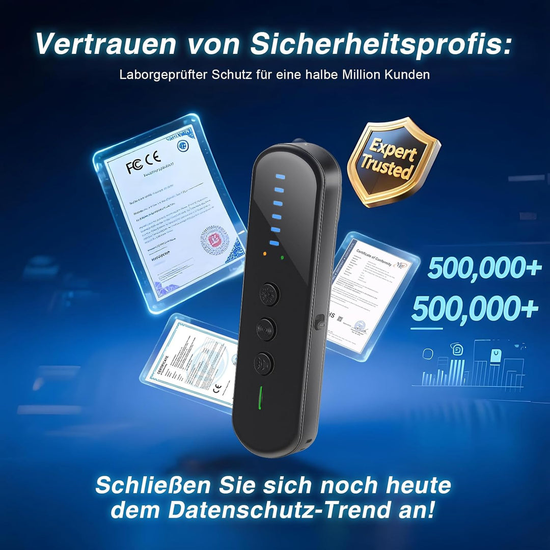 Wanzen Detektor, Kamera Detektor RF Wireless GPS Tracker Finder Detektor Abhörwanzen Aufspüren Verst