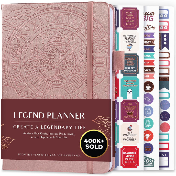 Legend Planer - Deluxe Wochen- &amp; Monats-Lebensplaner, um Ihre Ziele zu erreichen &amp; glücklicher zu le