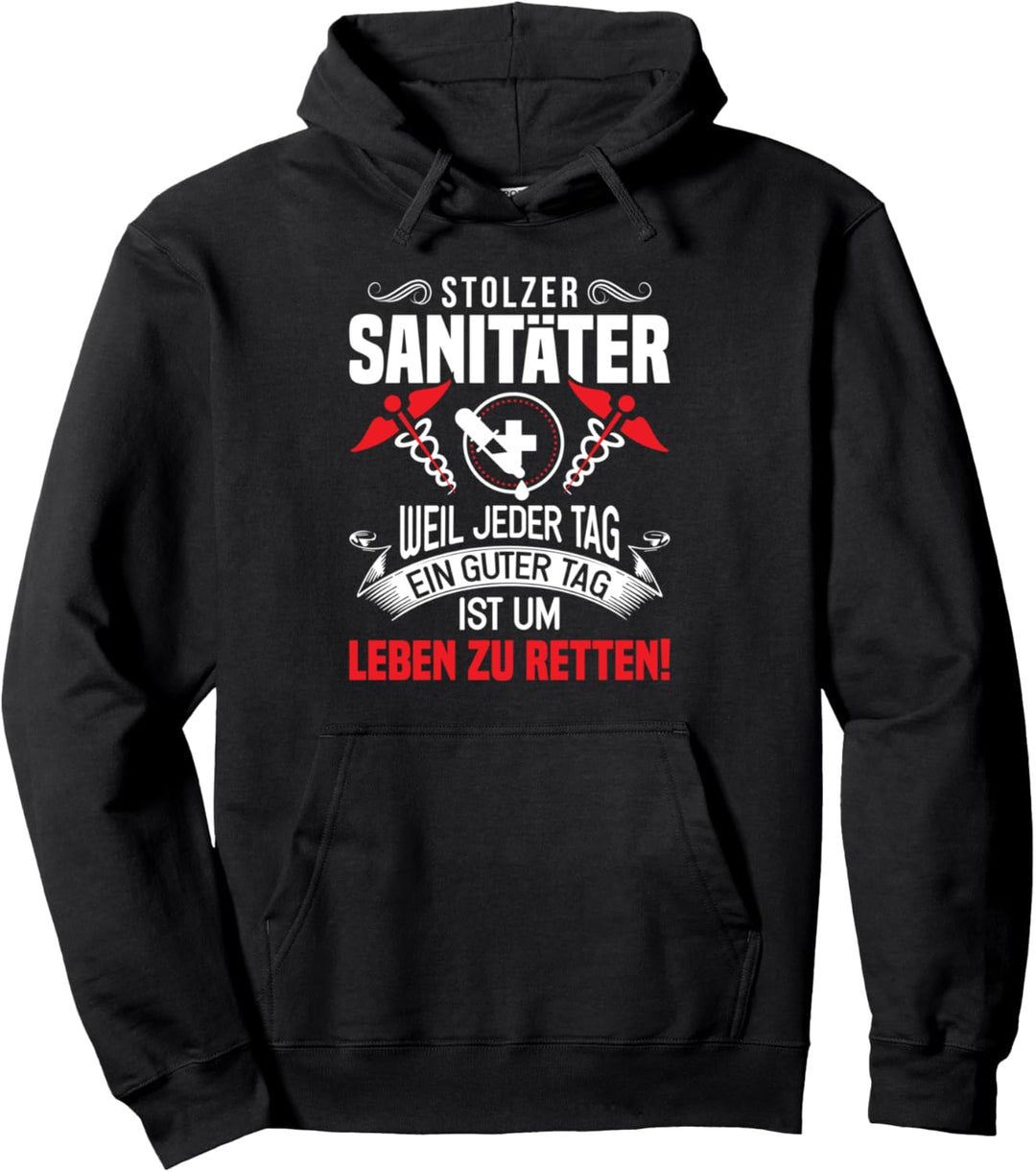 Notfallsanitäter Notarzt Retter Rettungssanitäter Sanitäter Pullover Hoodie