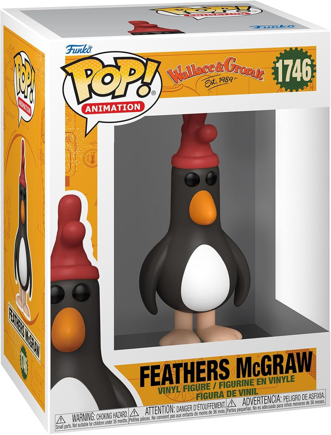 Funko POP! Movies: Wallace & Gromit - Feathers McGraw - Vinyl-Sammelfigur - Geschenkidee - Offiziell
