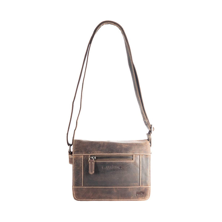 Arrigo Schoudertas Schultertasche Braun (Donkerbruin), Braun (Donkerbruin)