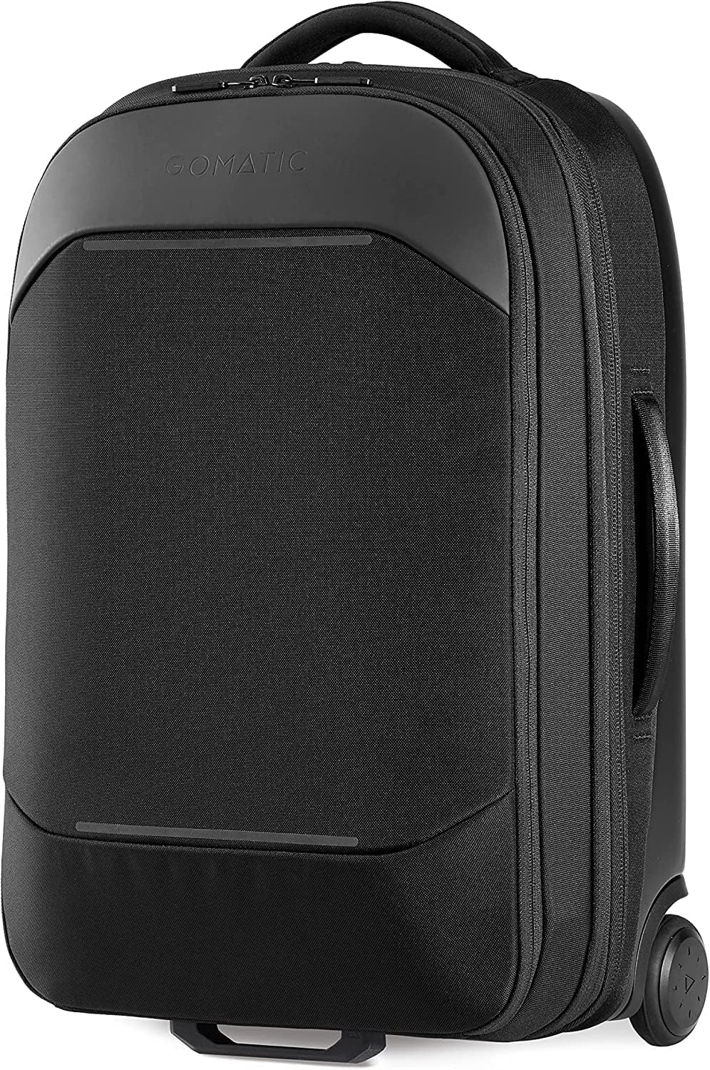 Gomatic Navigator Carry-On 37-44 L Black | Reise-Trolley | Rollkoffer mit Zwillingsrollen | Handgep?