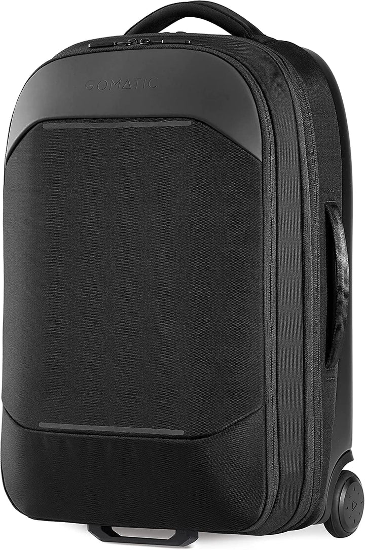 Gomatic Navigator Carry-On 37-44 L Black | Reise-Trolley | Rollkoffer mit Zwillingsrollen | Handgep?