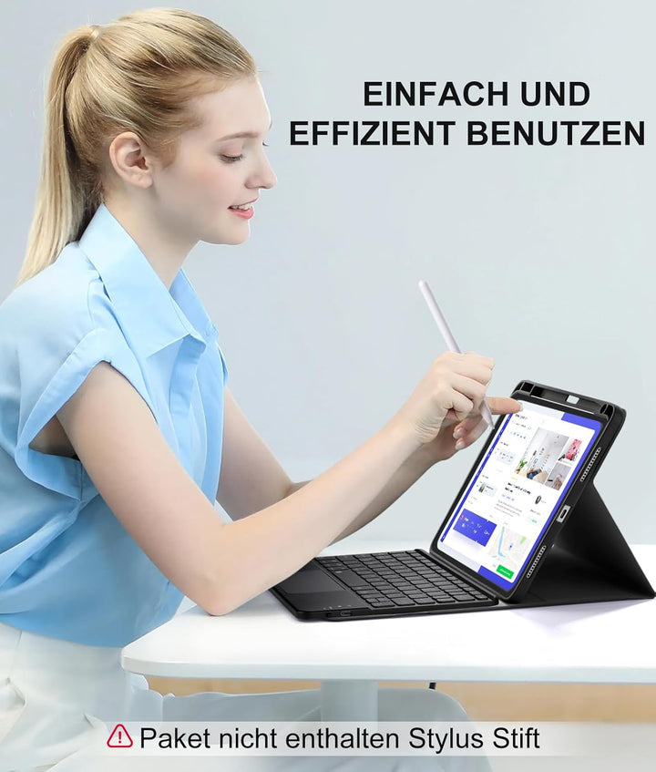Vobafe Hülle mit Tastatur Touchpad für iPad Air 11 Zoll 2024 M2/ iPad Air 5 4 2022/2020 10,9 Zoll, 7