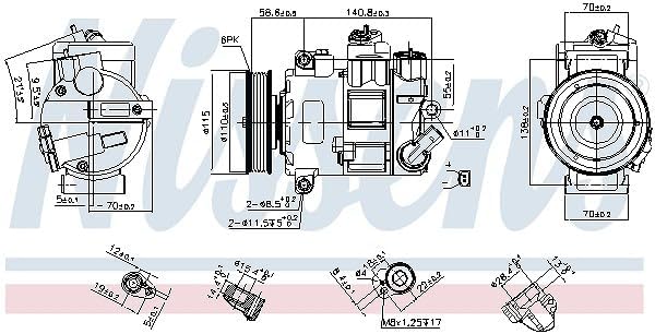 NISSENS 890632 Klimaanlagen