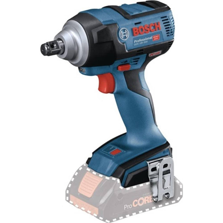 Bosch Professional 18V System Akku Drehschlagschrauber GDS 18V-300 (max. Drehmoment 300 Nm, inkl. L-