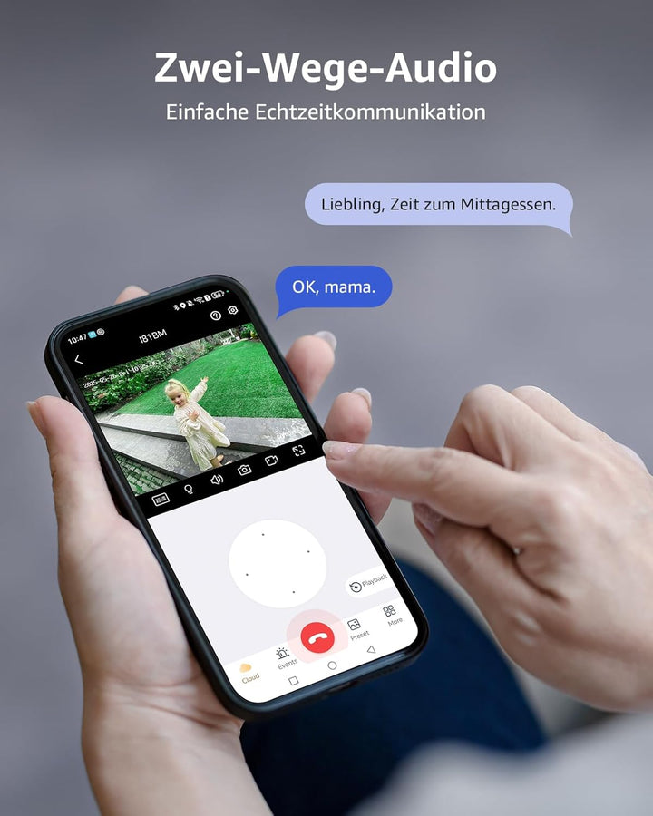 ANNKE 2er-Set 2.5K Überwachungskamera Aussen Solar Kein ABO 360° Schwenkbar | 9000 mAh Akku &amp; 3W Sol