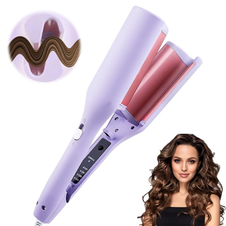 Welleneisen für Haare, 32mm Lockenstab Grosse Locken mit 4 Einstellbarer Temperatur Reisegrösse Beac
