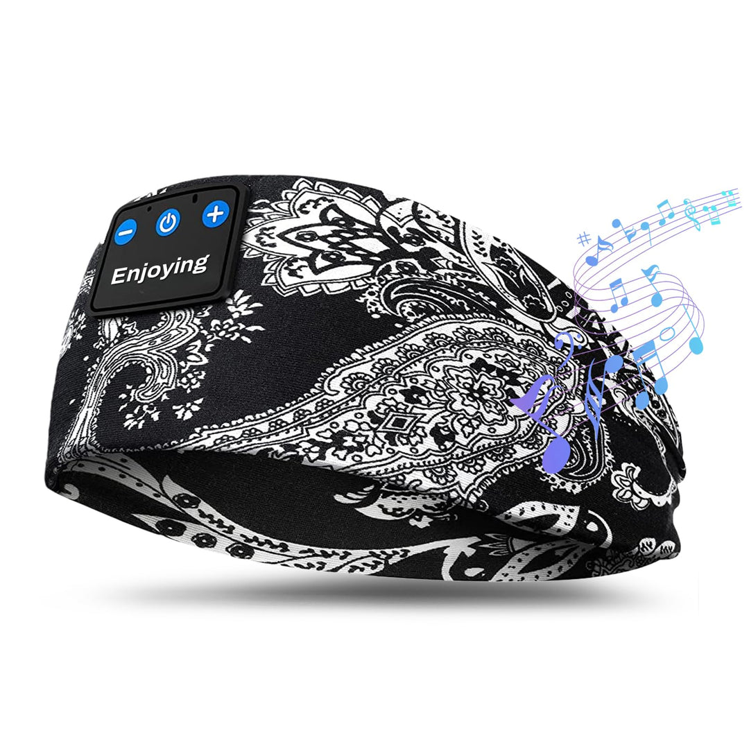 flintronic Schlafkopfhörer Bluetooth, Kabellose Schlaf Kopfhörer mit HD Stereo Lautsprecher für Männ