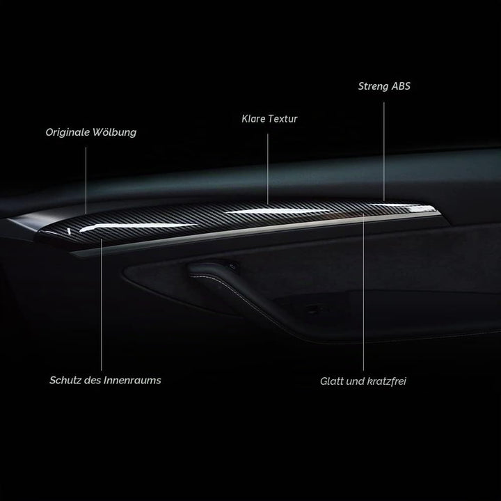 Abdeckung Armaturenbrett Modell aus Kohlefaser für Tesla Model Y, Mittelkonsole Panel Auto Aufkleber