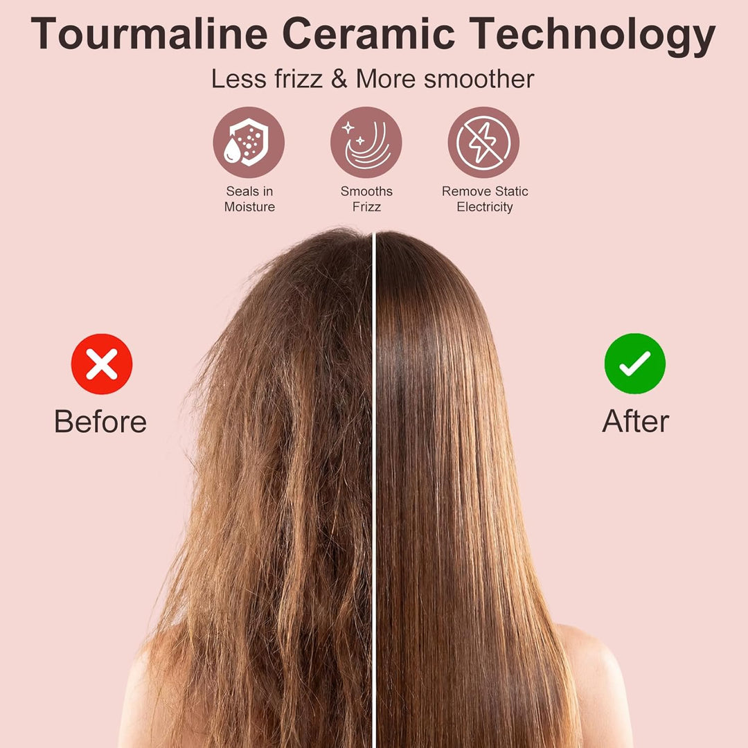 Hot Comb Heisser Kamm mit Quarz-Keramik-Beschichtung, Elektrischer Haarglätter für Afro-Haar & Natur