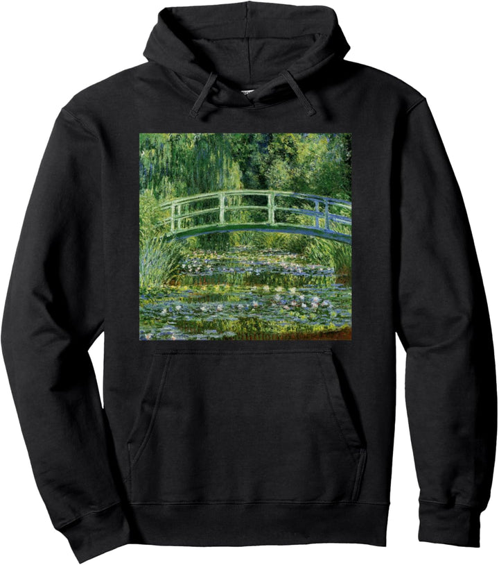 Monets Seerosen und japanische Brücke Pullover Hoodie