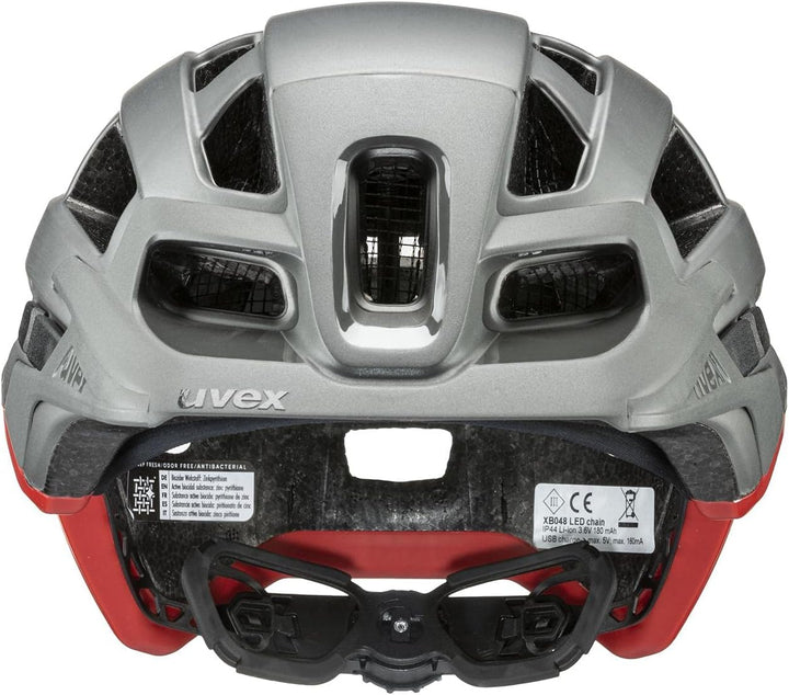Uvex Finale Light 2.0 MTB Fahrrad Helm matt grau/rot 2022 52-57 cm, 52-57 cm