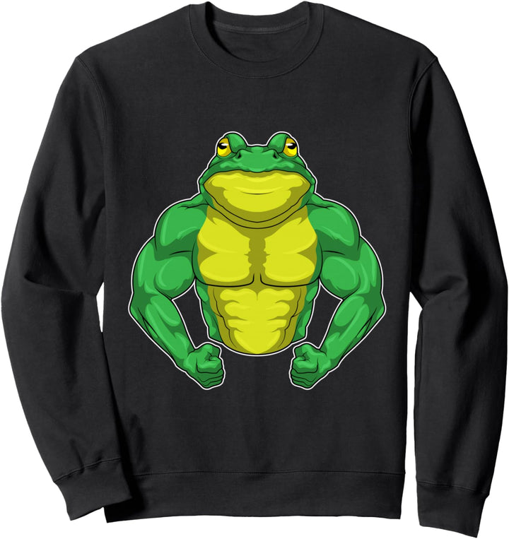 Frosch Bodybuilder Bodybuilding Sport Sweatshirt
