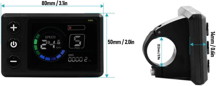 BuyWeek E-Bike Brushless Motor Controller Kit, 36V 48V 250W 350W 17A 3 Modus Sinuswelle Controller S