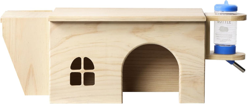 Navaris Meerschweinchen Haus aus Holz - Versteck für Meerschweinchen und Hamster - Holzhaus inklusiv