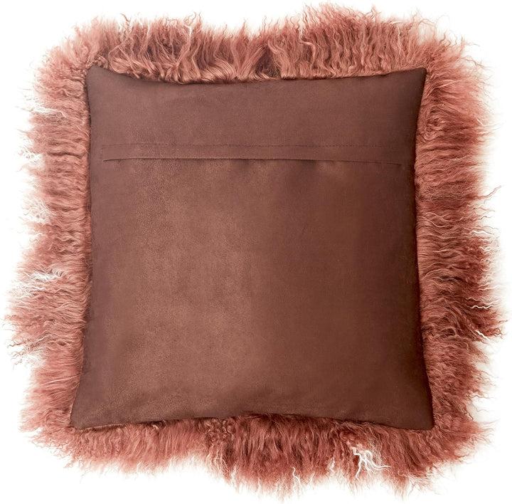 Reissner Lammfelle Tibet Lammfell Kissenbezug langflorig 30x30cm JYB11 Farbe braun/weiss (Tops) Jyb1