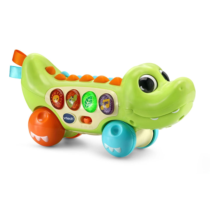 Vtech Baby - Babys Lernspass-Krokodil – Interaktives Babyspielzeug mit Musik, Sätzen und Geräuschen