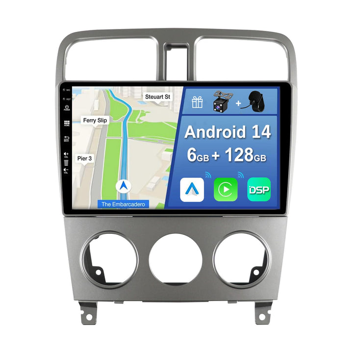 [6GB+128GB] Android 14 Autoradio für Subaru Forester SG (2002-2008)-[Integriertes CarPlay/Android Au