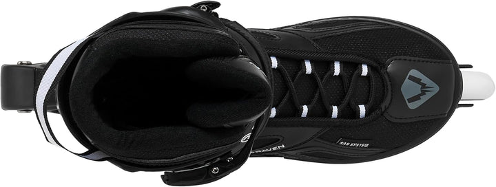 Raven Pulse Black/Mint 2in1 Verstellbare Schlittschuhe und Inline Skates - Inliner für Kinder und Er