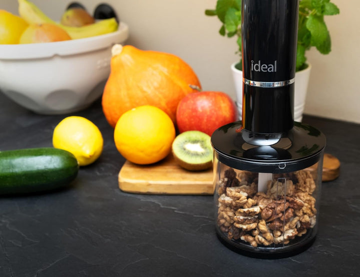 Stabmixer, Multifunktionsmixer Elektrische Stabmixer Container mit Schredder 500ml und 800ml Messbec