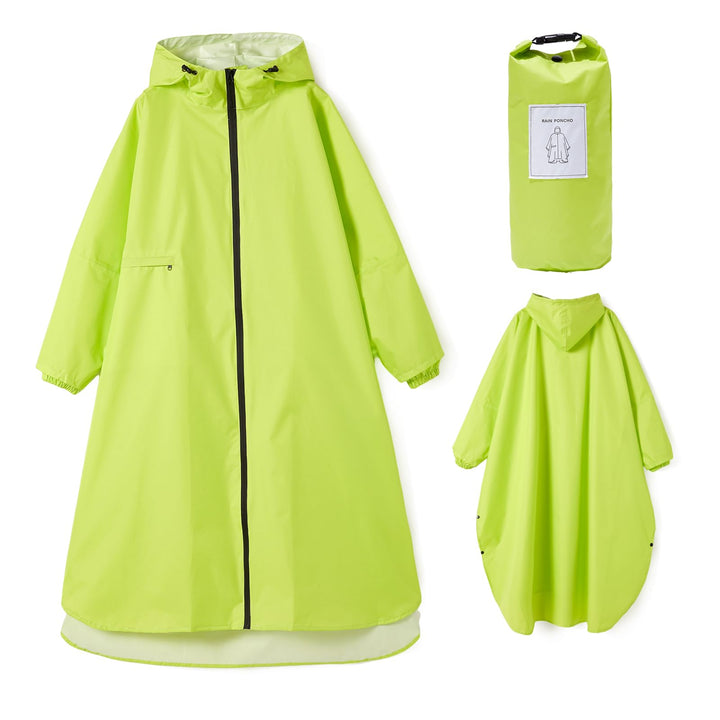 Ynport Crefreak Damen Lange Wasserdichte Regenmäntel Leichter Regenponcho Packbare Outdoor-Regenbekl