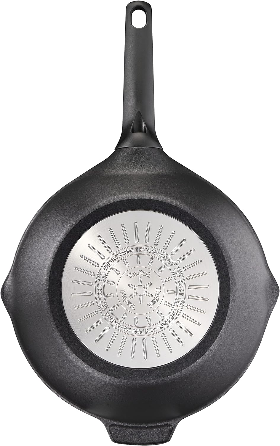 Tefal E24919 Robusto Aluguss Wokpfanne 28 cm | einfache Reinigung | Antihaftversiegelung | Thermo-Si