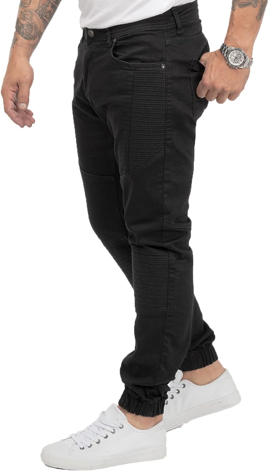 Rock Creek Herren Jeans Hose Tapered Fit M74 36W / 34L Rc-2187-schwarz, 36W / 34L Rc-2187-schwarz