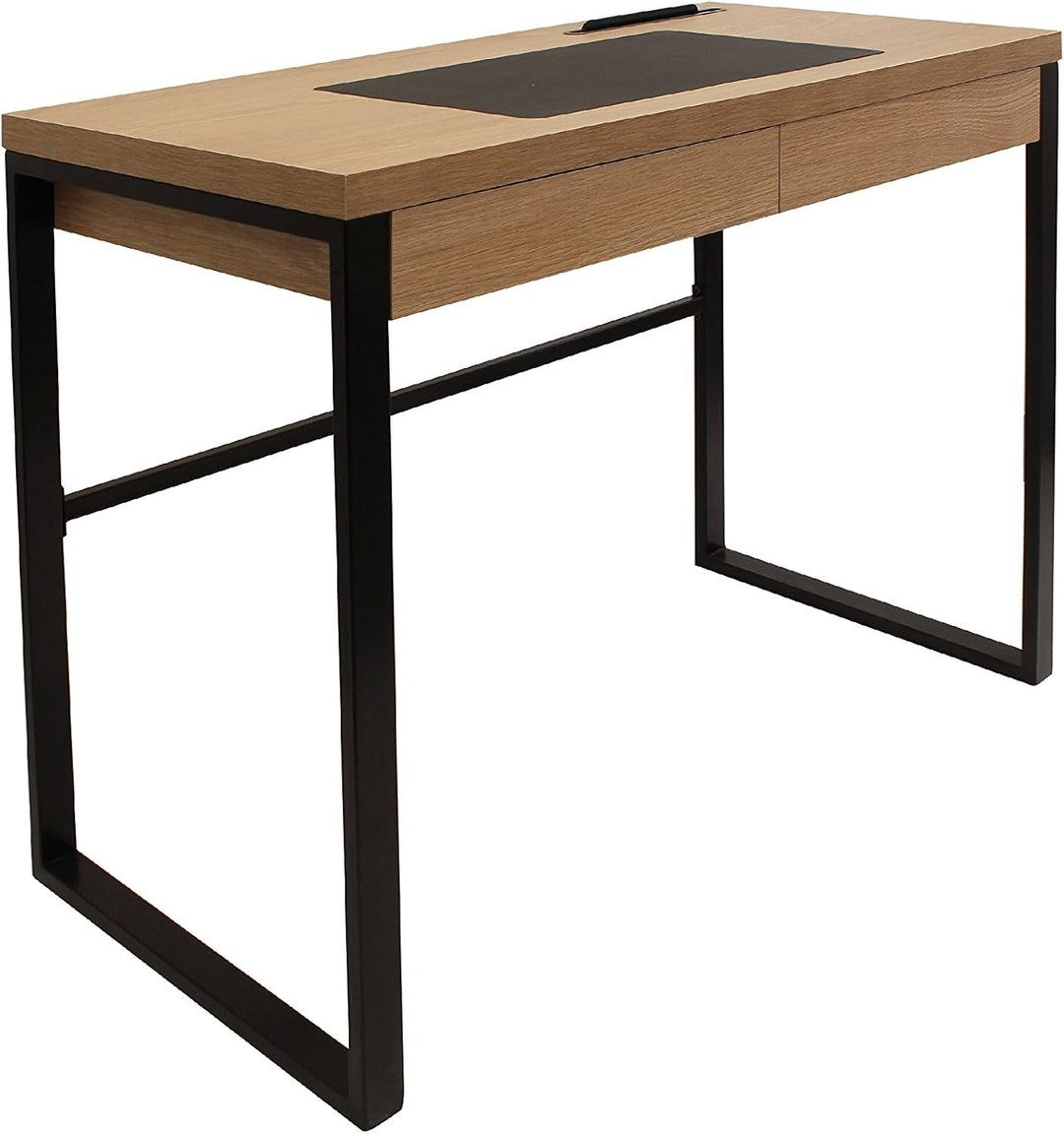 CMP HD3722 MESA DESPACHO Madera Y Metal, Holz, 110x110x16 cm