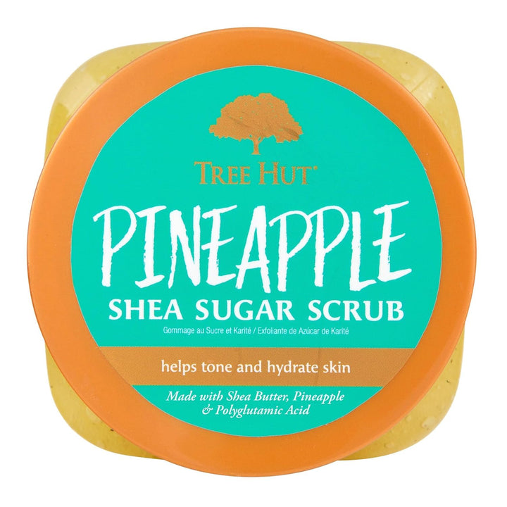 Tree Hut Pineapple Shea Sugar Scrub | Peeling-Körperpeeling entfernt abgestorbene, trockene Haut für