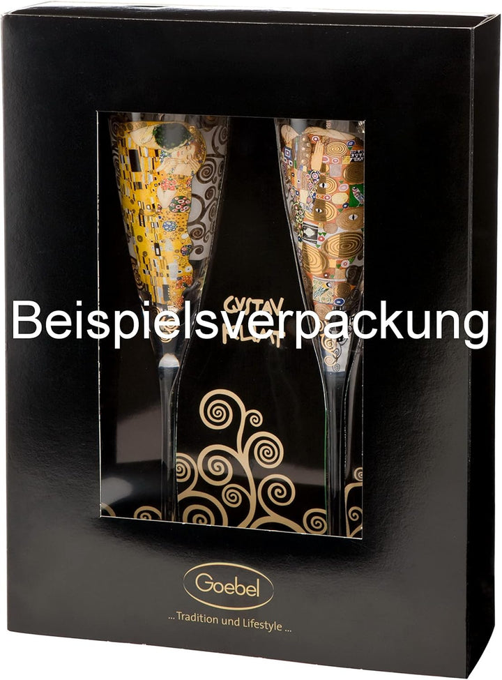 Goebel Artis Orbis Butterflies - Sektgläser grau