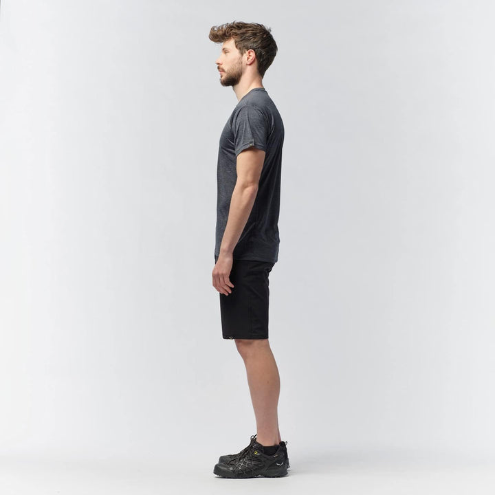 Salewa Herren Puez Melange Dry M S/S Tee Hemden & T-shirts M Black Out Melange, M Black Out Melange