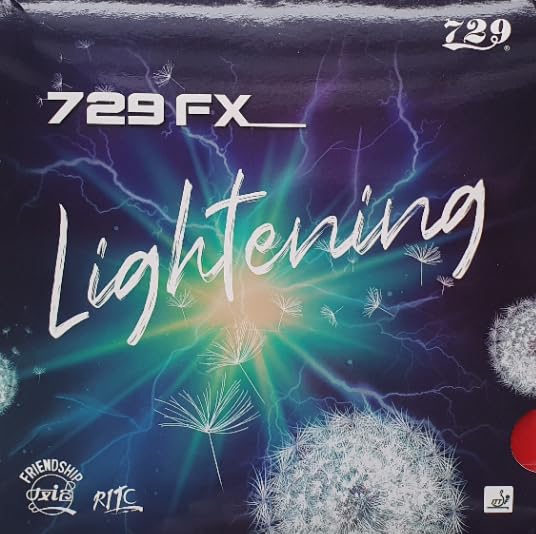Generisch Friendship 729 FX Lightening Tischtennisbelag 2,2mm Rot, 2,2mm Rot