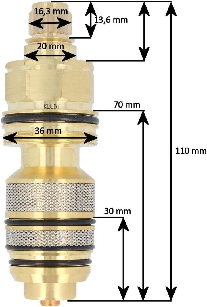 KLUDI 7492700-00 Thermostat Regeleinheit Einsatz für Thermostat Ersatzteil