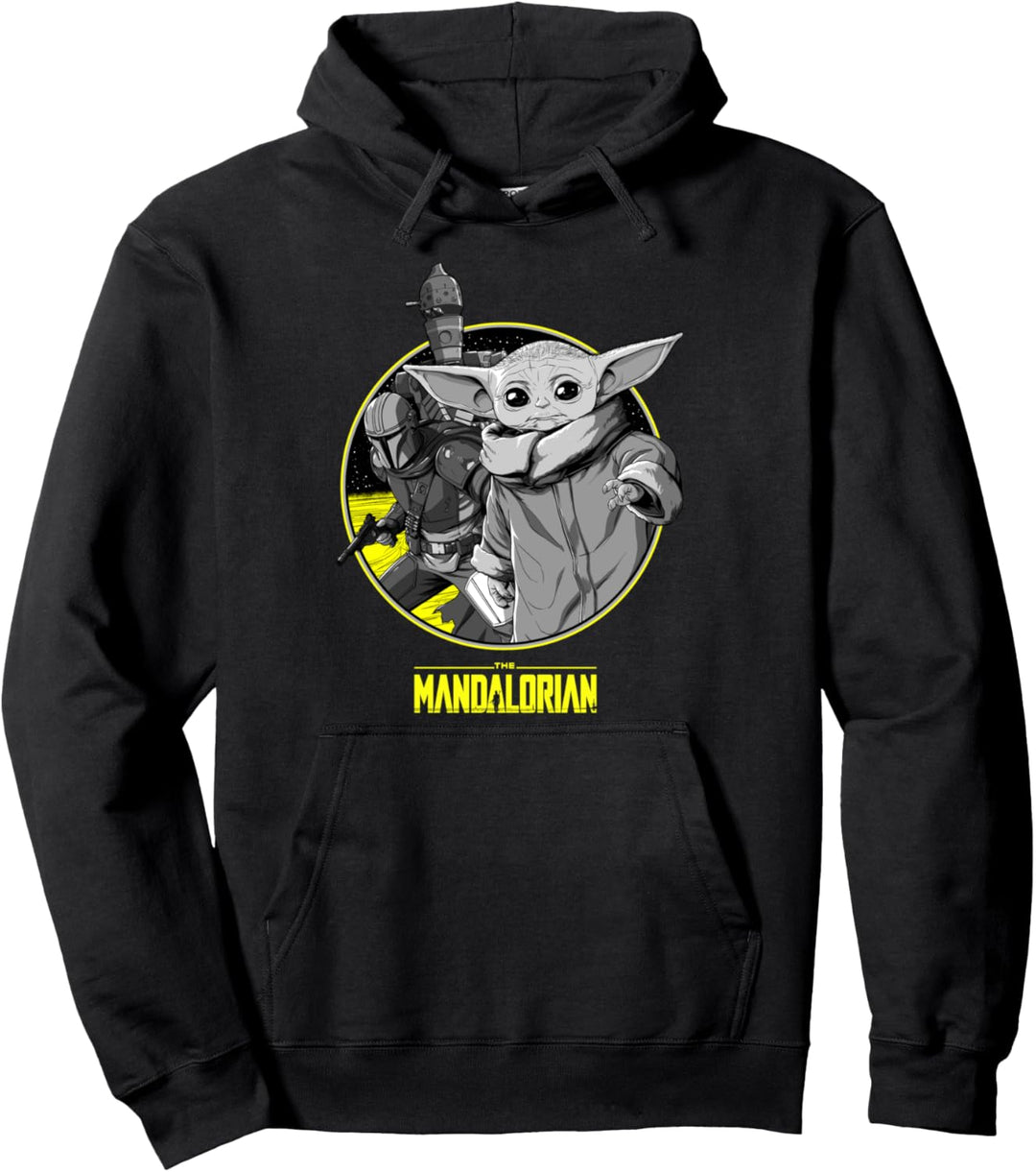 Star Wars The Child Group Shot Logo Pullover Hoodie