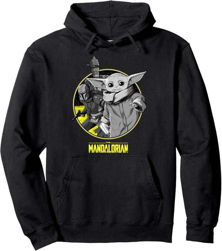 Star Wars The Child Group Shot Logo Pullover Hoodie