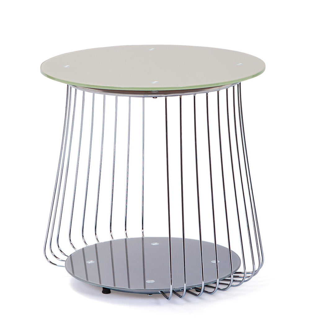 Inter Link - Couchtisch - Beistelltisch - Sofatisch - Wohnzimmertisch - Gestell aus Metall - Obere P