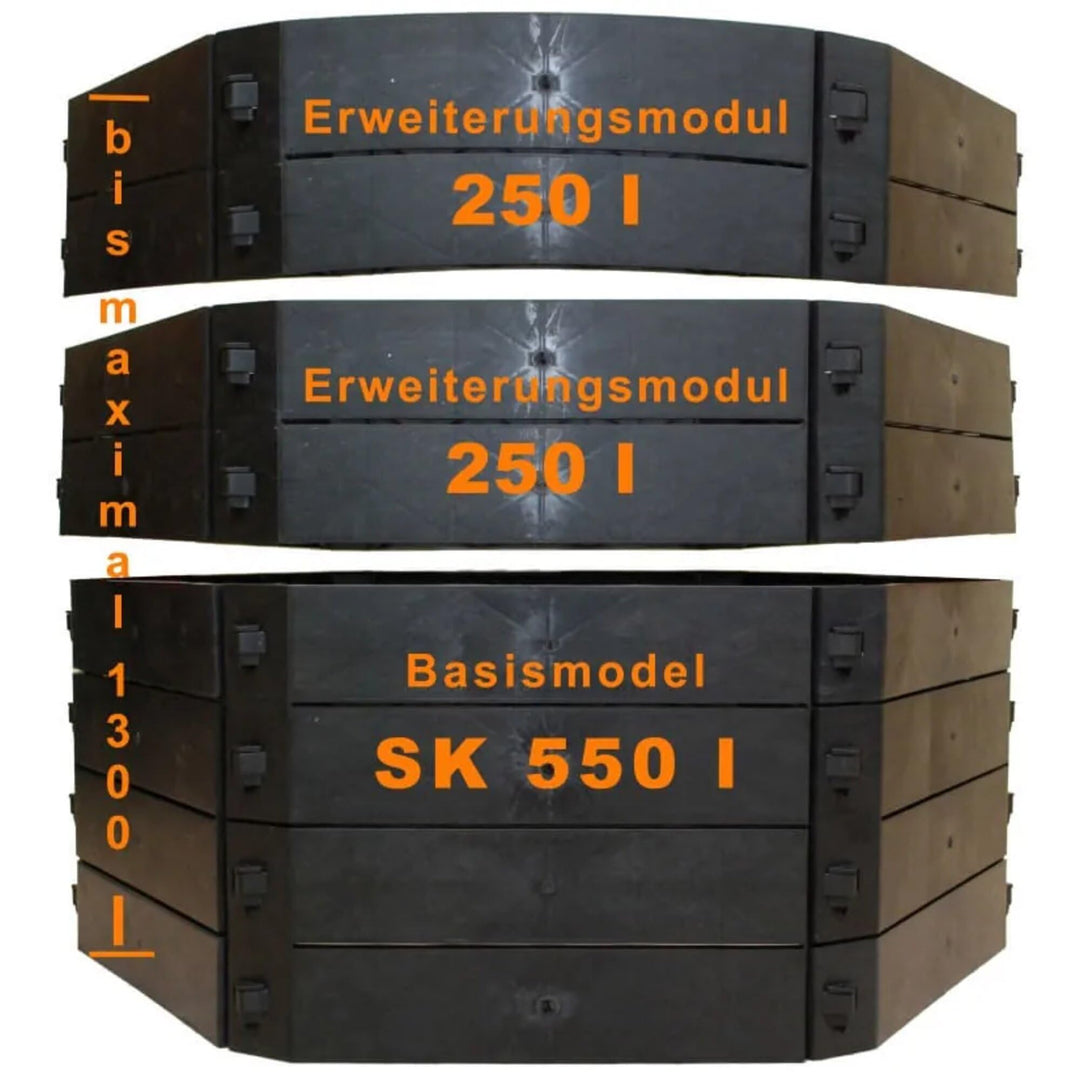 KHW Komposter Schnellkomposter 550 L, Grundvariante,