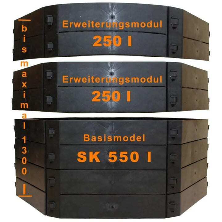 KHW Komposter Schnellkomposter 550 L, Grundvariante,