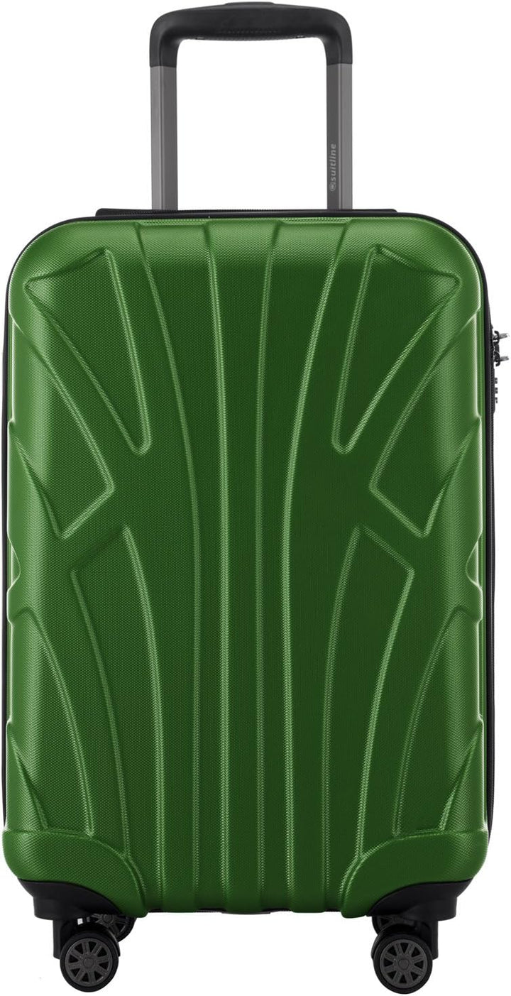 suitline Handgepäck Hartschalen-Koffer Koffer Trolley Rollkoffer Reisekoffer, TSA, 55 cm, ca. 34 Lit