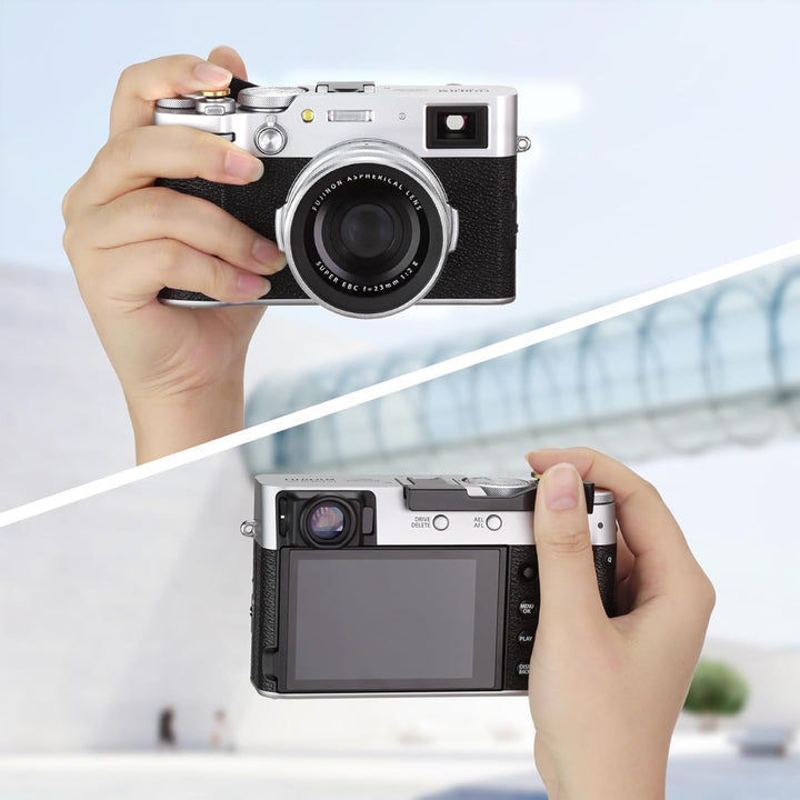 Daumen-Up-Griff aus Metall für Fujifilm X100VI Fujinon X100V Kamera-Zubehör Haoge THB-XVB, schwarzer