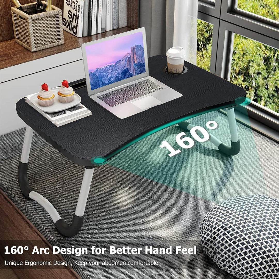 arvioo Laptop Betttisch Tragbar Betttablett Schosstisch, Gross Tischplatte 60 x 40 cm, Laptop Tisch