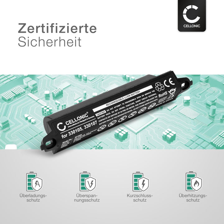 CELLONIC 1x Akku für Lautsprecher Kompatibel mit Bose Soundlink, SoundTouch 20, SoundLink 3, 330105