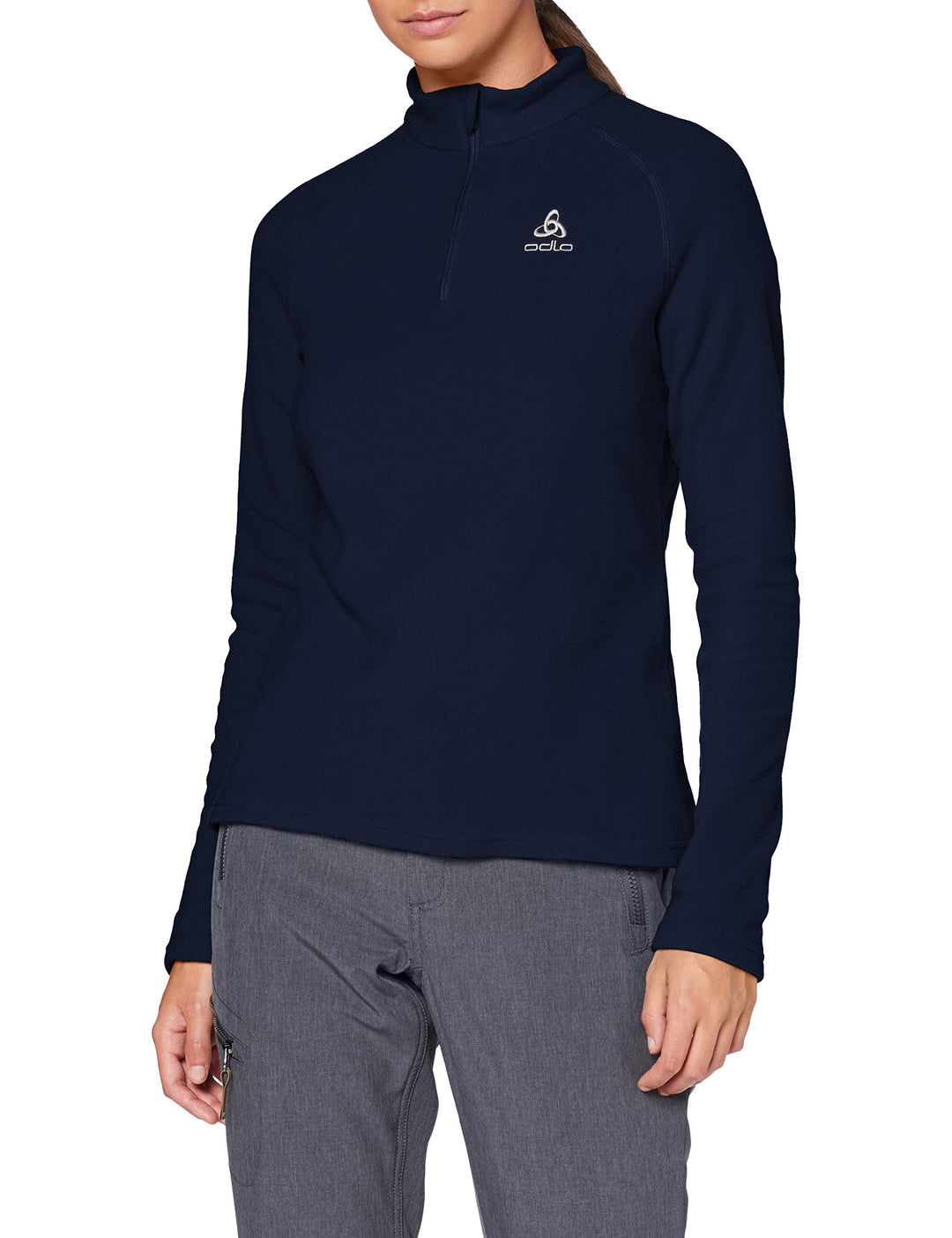 Odlo Damen Midlayer 1/2 Zip Bernina Pullover XS Diving Navy