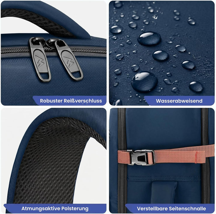 MATEIN Ryanair Handgepäck 40x30x20, Handgepäck Rucksack mit Nassfach | Handgepäck 40x30x20 mit Lapto