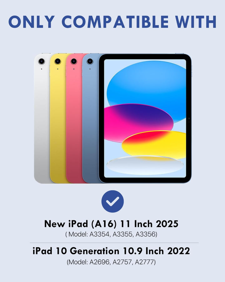 MoKo Tastatur Hülle für iPad 10th Generation 2022, iPad 10,9 Zoll, Multi-Winkel Magnetische Tablet H
