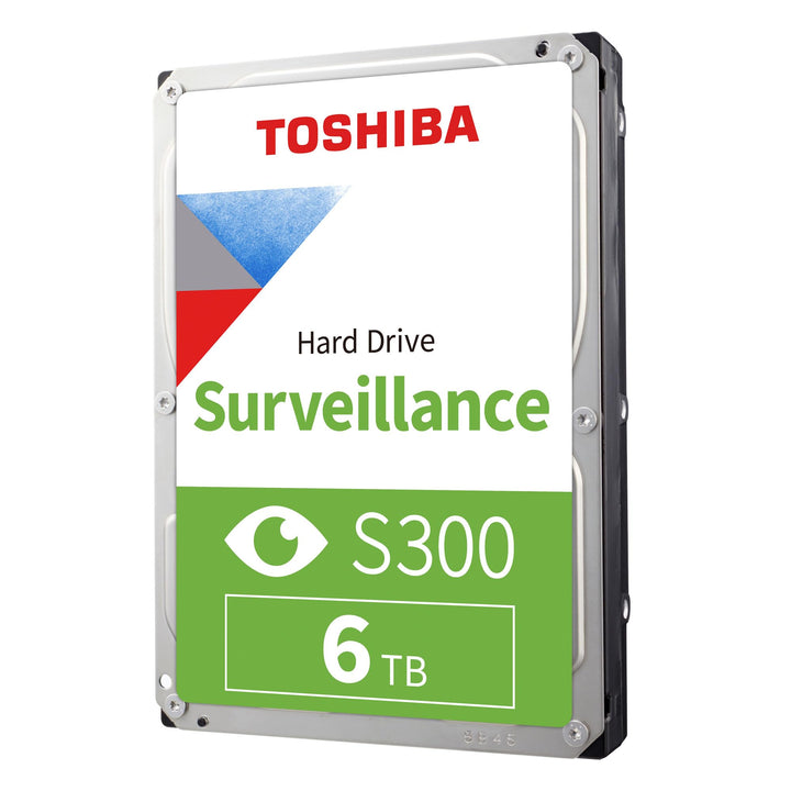 Toshiba 6TB S300 Surveillance HDD - 3.5' SATA Internal Hard Drive Supports up to 64 HD cameras at a