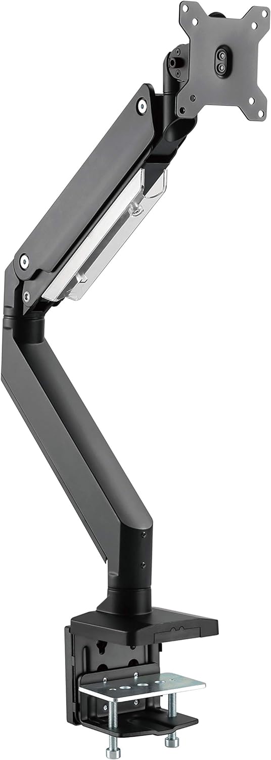 HALTERUNGSPROFI Monitor-Halterung Tischhalterung mit Gasdruckfeder Aluminium Extrastark bis 15kg LED